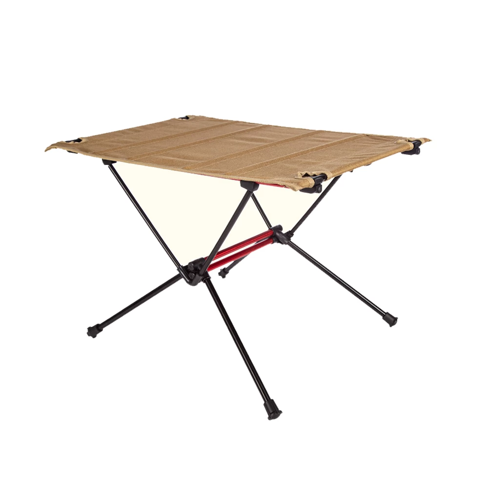 Camp Leader Fabric Top Folding Table - TAN 3 Camp Leader Fabric Top Folding Table - TAN