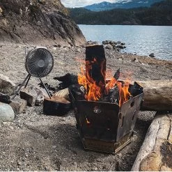 [Limited Edition] Black Claymore Fan V600+ With Pouch -Online Camping Supplies CLFN V610BK P 02