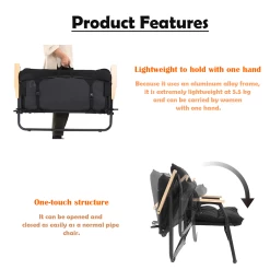 DoD Good Rack Sofa -Online Camping Supplies CS2 500 BK 5