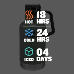 Stanley Classic Vacuum Growler 2QT Hammertone Green -Online Camping Supplies ClassicVacuumGrowler2QT 03