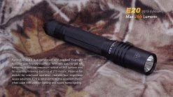 Fenix E20 XP-E2 LED Flashlight (2015 EDITION) -Online Camping Supplies E202015 2 E 96774 82095.1443050098