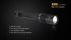 Fenix E20 XP-E2 LED Flashlight (2015 EDITION) -Online Camping Supplies E202015 3 E 79987 52380.1443050098