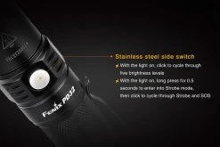 Fenix PD32 XP-L Hi LED Black 2016 Edition 10 Fenix PD32 XP-L Hi LED Black 2016 Edition -Online Camping Supplies Fenix PD32 Flashlight Side Switch