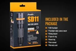 Fenix SD11 XM-L2 U2 Diving Photographic Light -Online Camping Supplies Fenix SD11 Diving Flashlight included