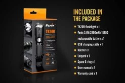 Fenix TK20R Rechargeable Tactical Flashlight -Online Camping Supplies Fenix TK20R Flashlight included
