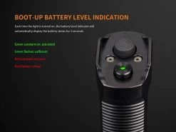 Fenix TK35 2018 XHP35 HI LED Flashlight 1300LM Black -Online Camping Supplies Fenix TK35 2018 Flashlight battery level 1