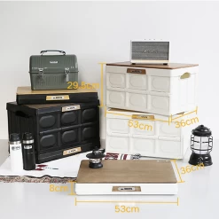 KEMSITE Camping Storage Box With Cover 20 KEMSITE Camping Storage Box With Cover -Online Camping Supplies H0018 1