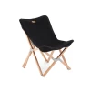 Hewolf Foldable Wooden Chair - Small -Online Camping Supplies HW J2058S BLK 02