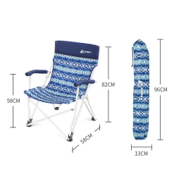 Hewolf Folding Chair Blue Wave -Online Camping Supplies J1862 7