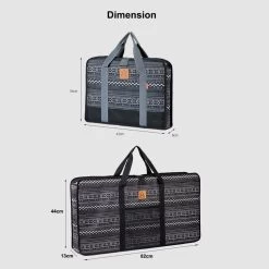 KZM Folding Table Carry Bag -Online Camping Supplies K20T3B001 dimensionwithK9T3B001