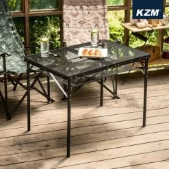 KZM Union Iron Mesh 2 Folding Table -Online Camping Supplies K20T3U003 2