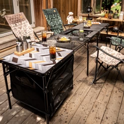 KZM Union Iron Mesh Cabinet 2 Folding Table -Online Camping Supplies K20T3U004 5 600x600 fa5f8b1a 7e53 440c a693 7a5e3b08ebcf