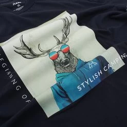 KZM Art Painting T-shirt - L -Online Camping Supplies K21T3Z08L 5