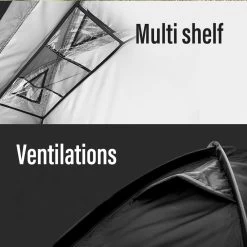 [NEW] KZM Black Cot Tent II -Online Camping Supplies K221T3T01 07