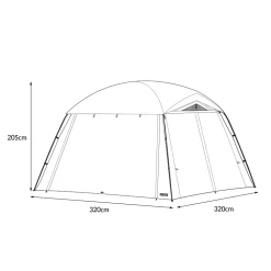 KZM Brick Shelter -Online Camping Supplies K221T3T05 06