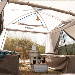 KZM Brick Shelter -Online Camping Supplies K221T3T05 07