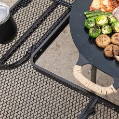 KZM Iron Mesh Fireplace Table II -Online Camping Supplies K9T3U012 5 png