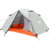 Hewolf 2 Person Double Layer Aluminum Pole Tent -Online Camping Supplies MON 1595 GRN 2