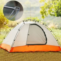 Hewolf 2 Person Double Layer Aluminum Pole Tent -Online Camping Supplies MON 1595 GRN 5