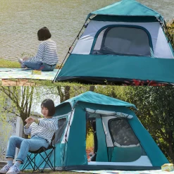Hewolf Auto 4 Person Tent Teal 12 Hewolf Auto 4 Person Tent Teal -Online Camping Supplies MON 2011 TEAL 2 600x600 0f7beec3 791e 4b11 b7ac 7e6689a822e4
