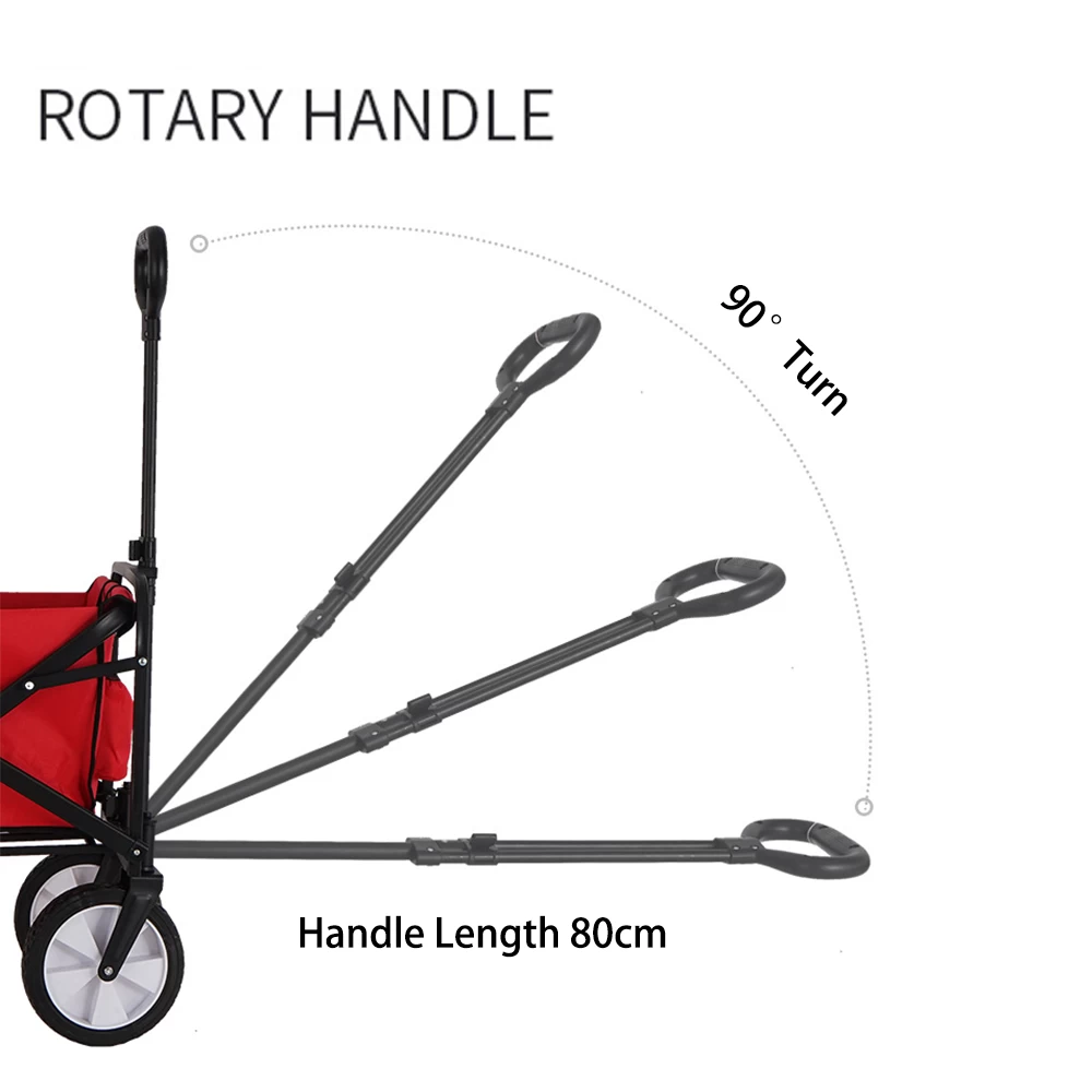 Camp Leader Camping Push Wagon - Black 5 Camp Leader Camping Push Wagon - Black - Image 3