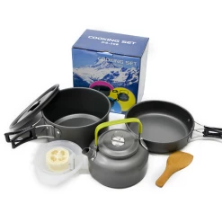 Camp Leader Camping Cookset 2-3 Person 10 Camp Leader Camping Cookset 2-3 Person -Online Camping Supplies MON43 5