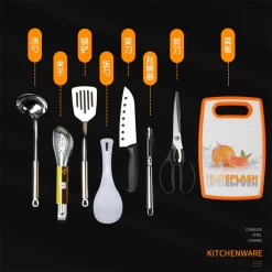 Camp Leader Outdoor Kitchenware 8 Piece Set -Online Camping Supplies MON44 5
