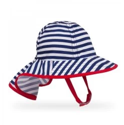 Sunday Afternoon Infant Sunsprout Hat Navy/White Stripe