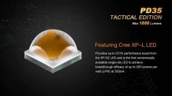 Fenix PD35 TAC Tactical Edition Flashlight 1000 Lumen -Online Camping Supplies PD35TAC 4 11154 93281.1443049951.1280.1280 63433.1496251432