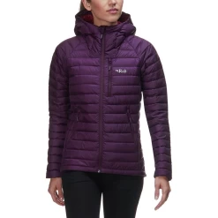 Rab Microlight Jacket Women's - Eggplant -Online Camping Supplies QDA 95 EG 4