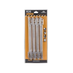 Campingmoon Stainless Steel Tent Pegs Silver 17 Campingmoon Stainless Steel Tent Pegs Silver -Online Camping Supplies R26 8 2