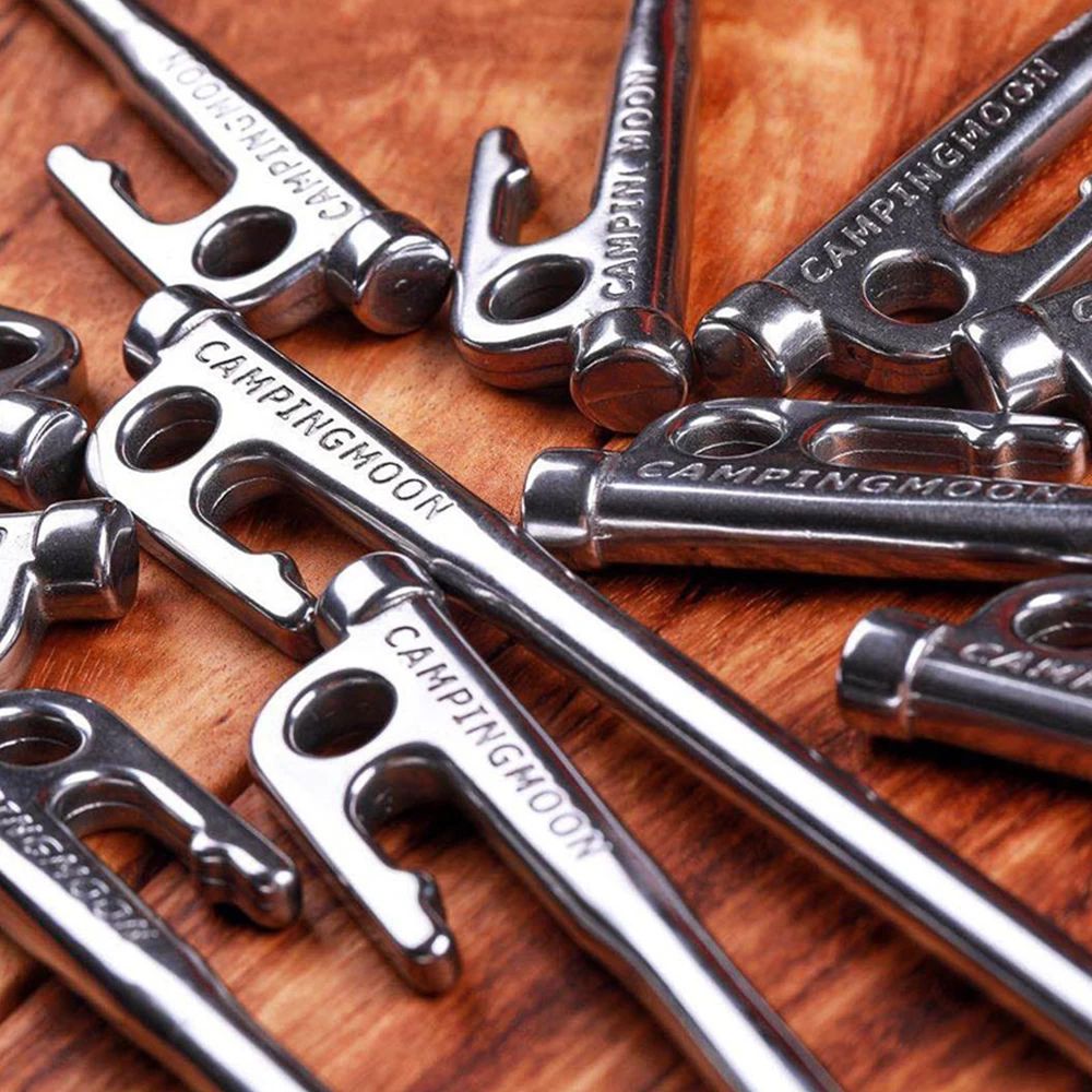 Campingmoon Stainless Steel Tent Pegs Silver 11 Campingmoon Stainless Steel Tent Pegs Silver - Image 9