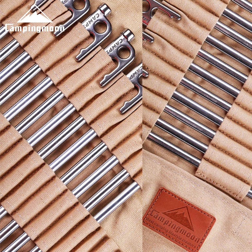 Campingmoon Stainless Steel Tent Pegs Silver 13 Campingmoon Stainless Steel Tent Pegs Silver - Image 11