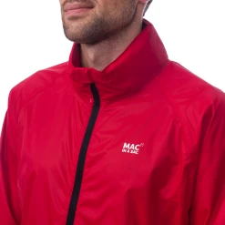 Mac In A Sac Origin Unisex Waterproof 7000mm Packable Jacket -Online Camping Supplies Red 8