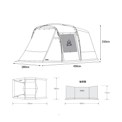 KZM Rock Field Car Camping Tent -Online Camping Supplies RockField 06