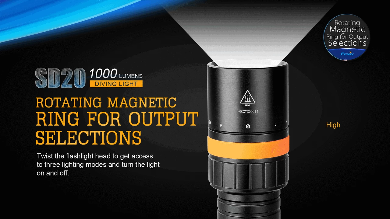 Fenix SD20 LED Diving Light 13 Fenix SD20 LED Diving Light - Image 11