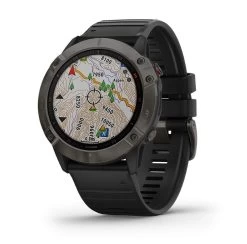 Garmin Fenix 6X GPS Watch - Sapphire Carbon Gray -Online Camping Supplies Sapphire Carbon 2