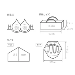 DoD Kinoko Tent -Online Camping Supplies T4 610 RD 04