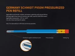 Fenix T5TI Titanium Tactical Pen (Grey) -Online Camping Supplies T5Ti TacticalPen Pen Ink