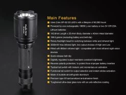 Fenix TK25 LED Flashlight IR Version BLACK -Online Camping Supplies TK25IR 15 E 48009.1491574554