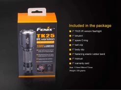 Fenix TK25 LED Flashlight IR Version BLACK -Online Camping Supplies TK25IR 16 E 47064.1491574555