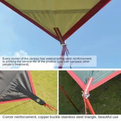 Vidalido Butterfly Tarp L - Tan -Online Camping Supplies TT 340 1 5c897aee 2ad0 4cc4 971c ac3c0d8e17ab