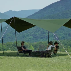 DoD Cheese Tarp M - Khaki -Online Camping Supplies TT10 739 KH 2