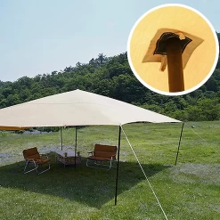 DoD Cheese Tarp M - Khaki -Online Camping Supplies TT10 739 KH 7