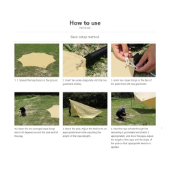 DoD Okura Tarp - Black -Online Camping Supplies TT8 583 BK 23