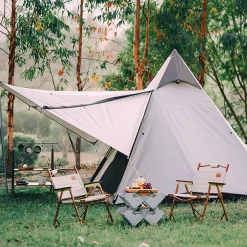 Vidalido 3 - 4 Person Automatic Teepee Tent -Online Camping Supplies TV 063 TAN 4