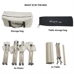 Adventurer Tanxianzhe Camping Table And Chairs Set - Khaki -Online Camping Supplies TXZ 150DH 02 c7958f20 269d 4bfc 81da e5fd8041c162