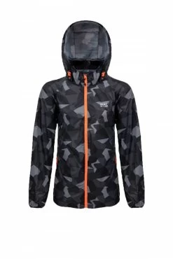 Mac In A Sac Edition - Unisex Waterproof Packable Camo Jacket Windbreaker -Online Camping Supplies black1 4