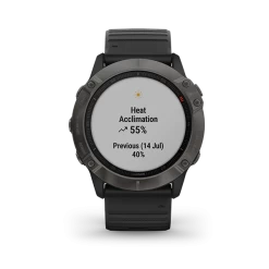 Garmin Fenix 6X GPS Watch - Sapphire Carbon Gray -Online Camping Supplies fenix6X Sapphire HR 1002