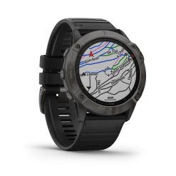 Garmin Fenix 6X GPS Watch - Sapphire Carbon Gray -Online Camping Supplies fenix6X Sapphire HR 1003